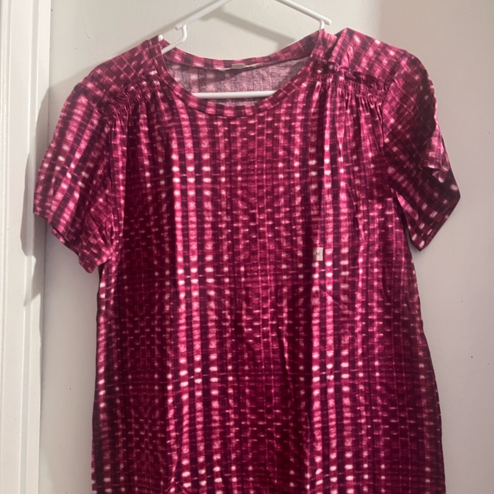 LOFT Pink Patterned Top